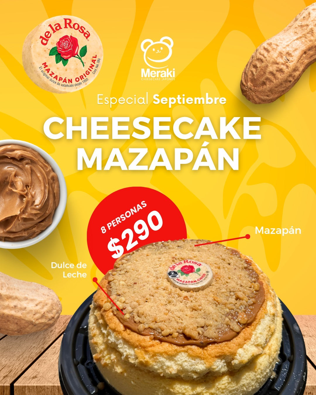 Cheesecake Japonés Mazapán ESPECIAL DEL MES