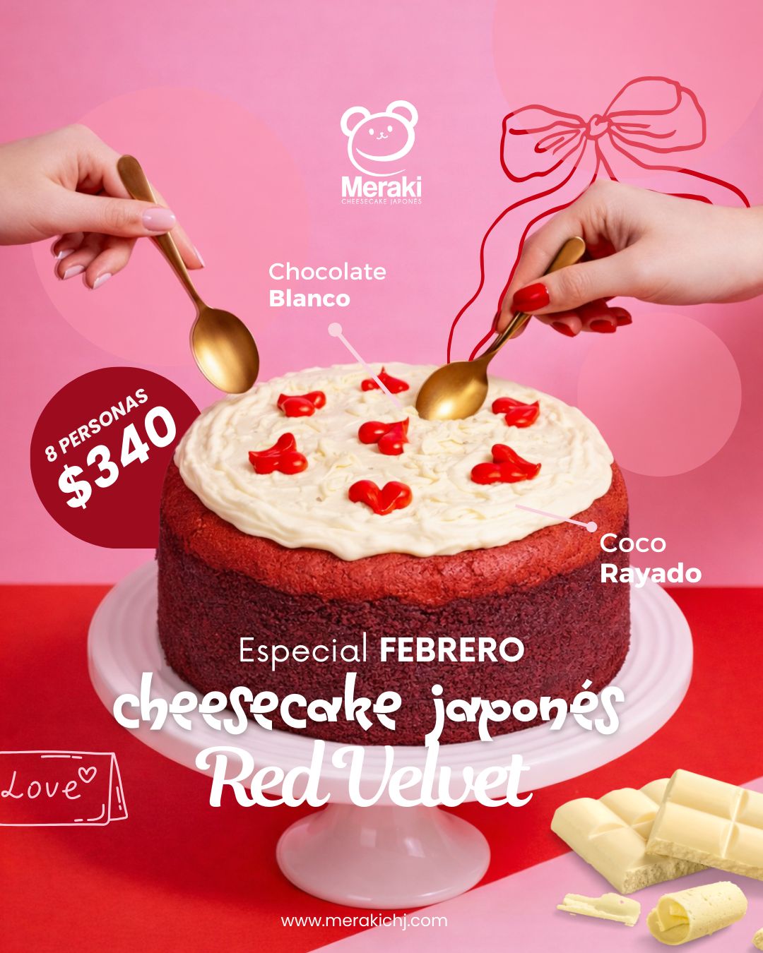 Cheesecake Japonés Red Velvet ESPECIAL DEL MES